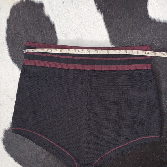 SIR. 100% Merino Wool Black Brief Knit Mini High Rise Shorts brand new with tags - Picture 6 of 12